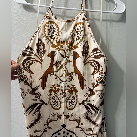 House Of Harlow 1960 Satin‎ maxi Halter Dress NEW - Picture 3 of 7